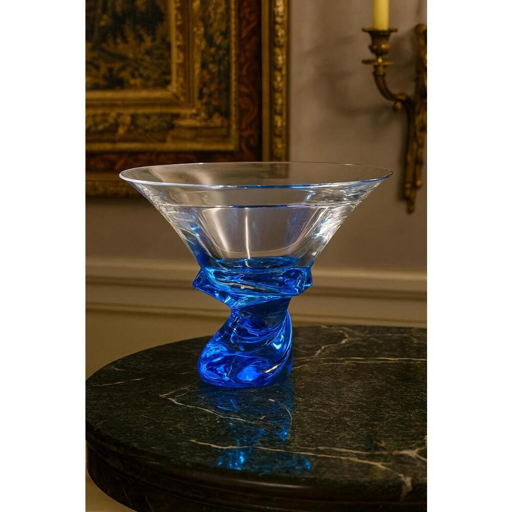 St Louis Saint-Louis EOLE 1989 Crystal Vase Art Glass Bowl French Crystal